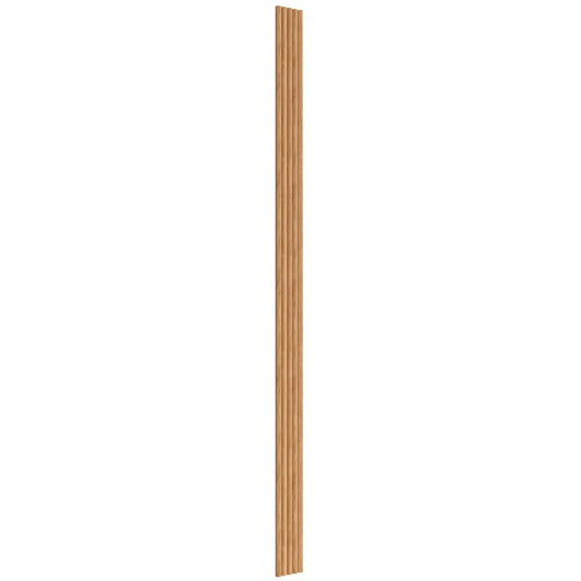 MDF Fluted Wall Panels - Natural Oak on white background DecorMania.eu