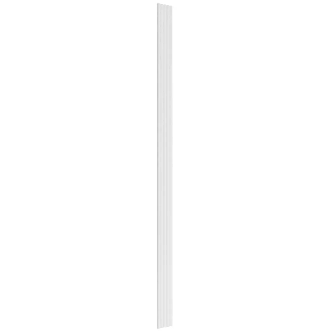 MDF Fluted Wall Panels - White Matt on white background DecorMania.eu