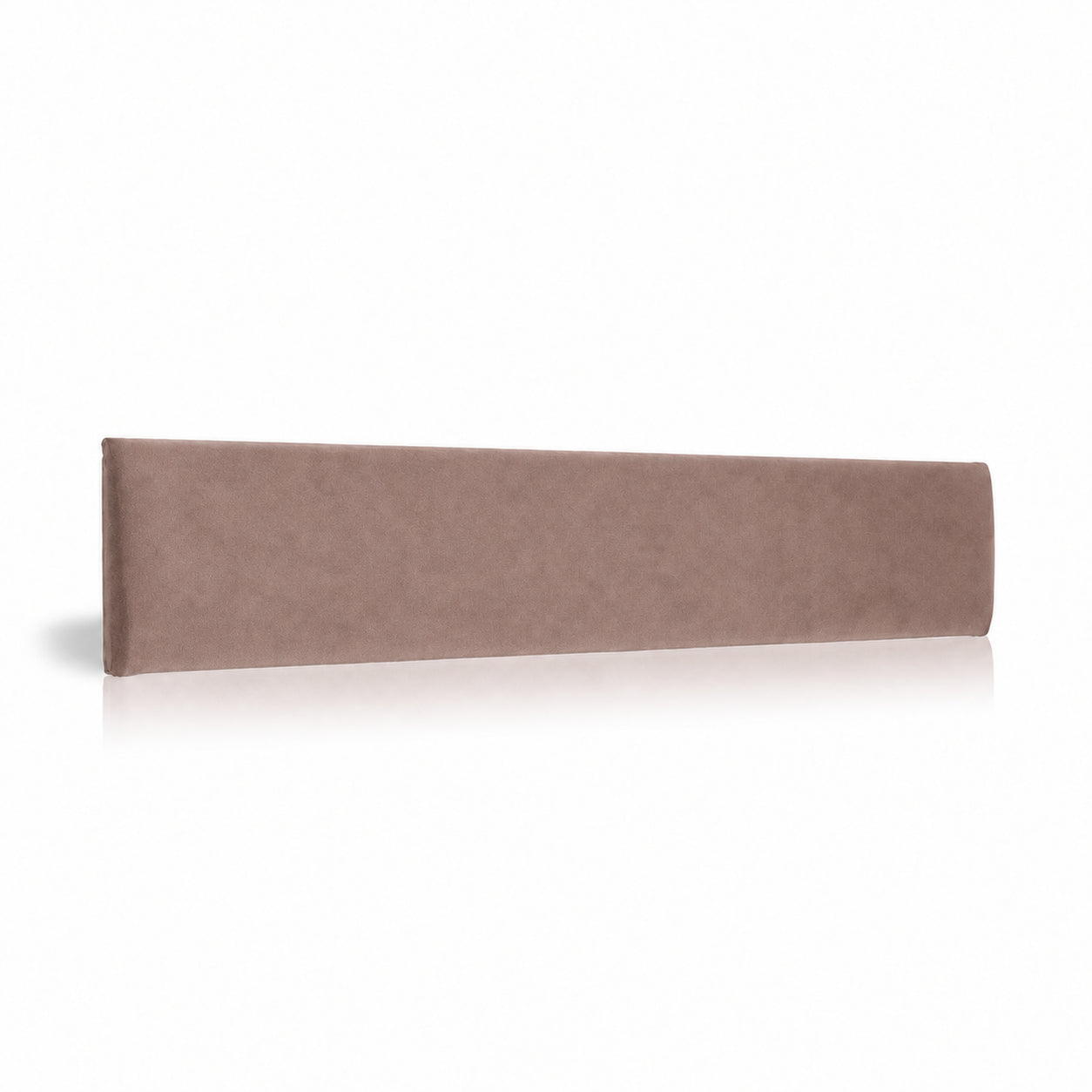 Dusty Rose upholstered padded wall panel, 90 x 15 cm, shown at a slight angle on a white background
