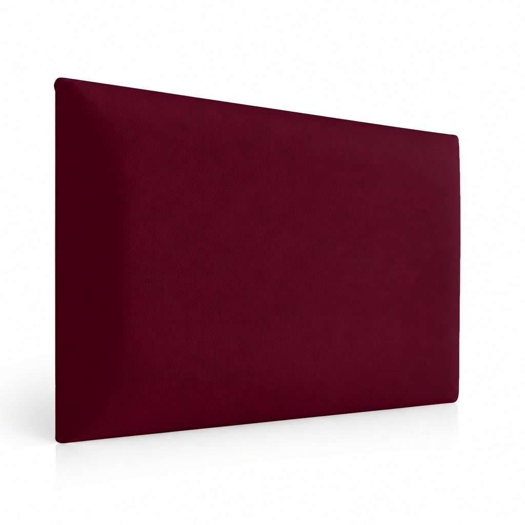 Upholstered padded wall panel 60 x 30 cm in Burgundy