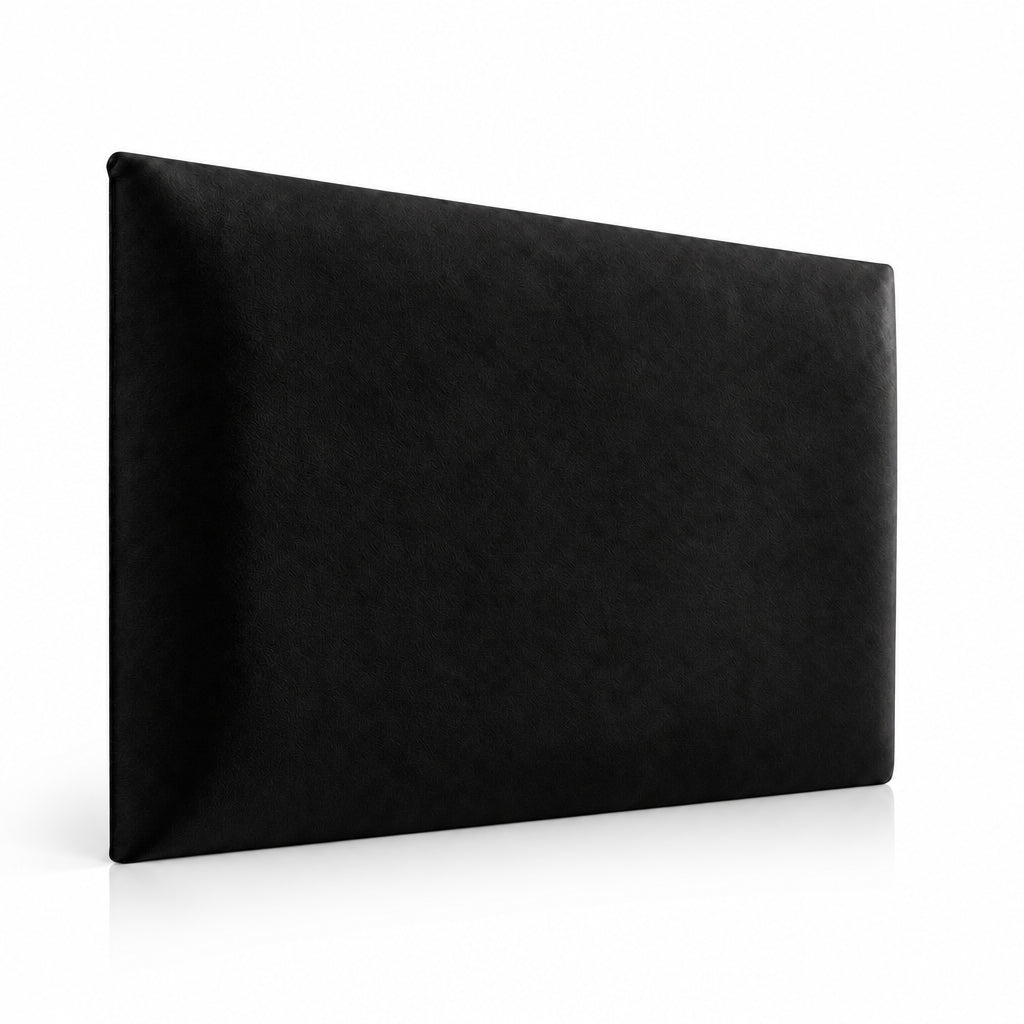 Upholstered padded wall panel 60 x 30 cm in Black