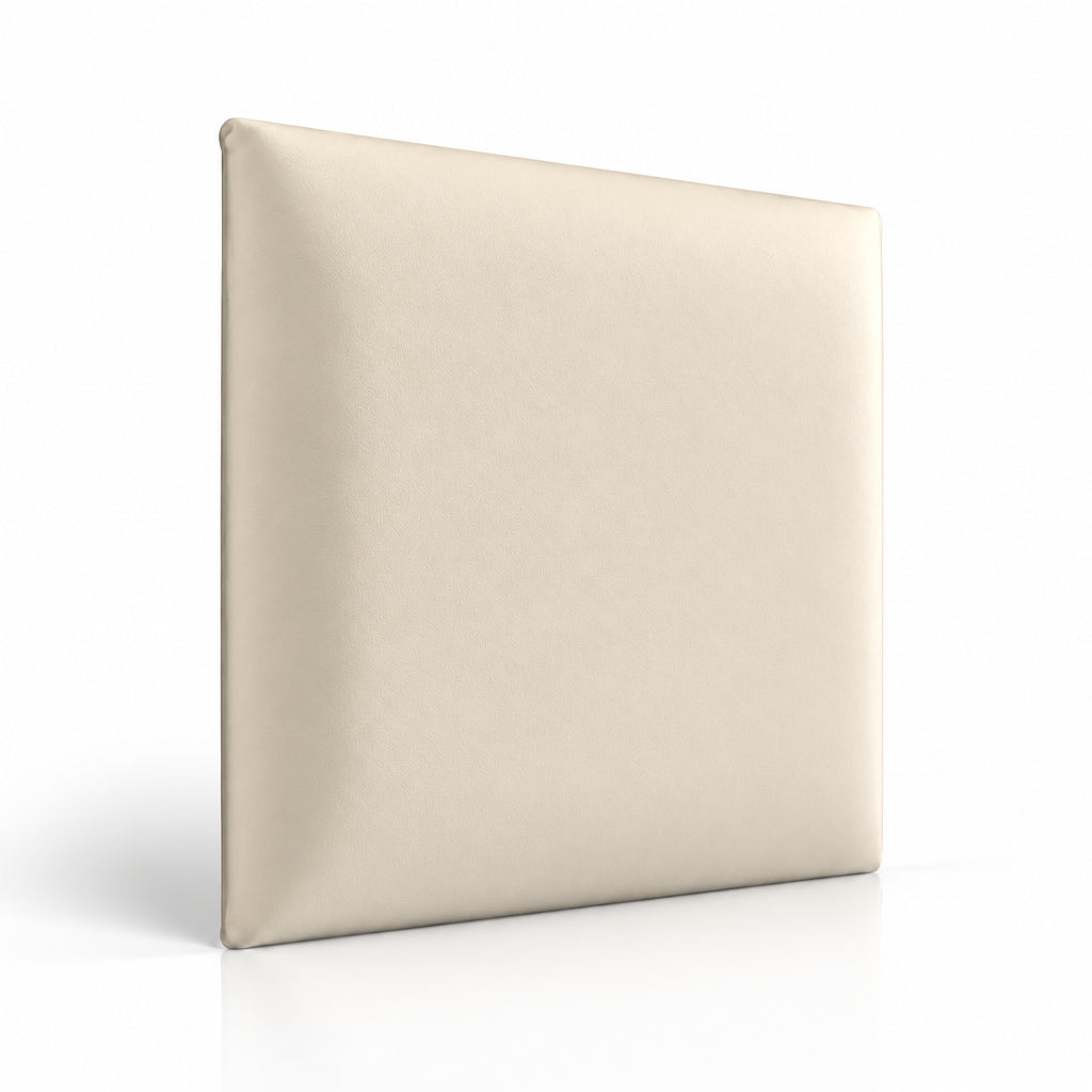 Warm Ivory upholstered wall panel 60 x 60 cm