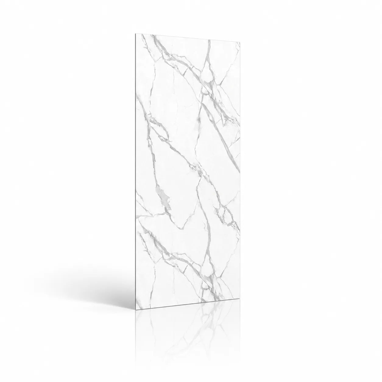 Ścienny panel SPC Mineral Elegance z efektem białego marmuru