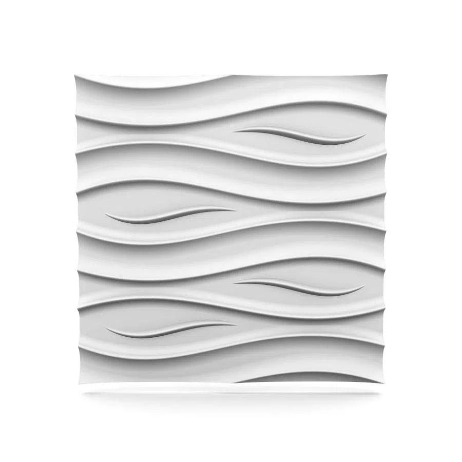 OCEAN Polystyrene Wall Art – 3D Decorative Panels on white colour background DecorMania.eu