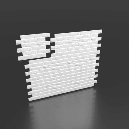 OLD BRICK Polystyrene Wall Art – 3D Decorative Panels on grey background DecorMania.eu