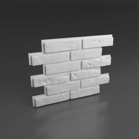OLD BRICK Polystyrene Wall Art – 3D Decorative Panels on grey background DecorMania.eu