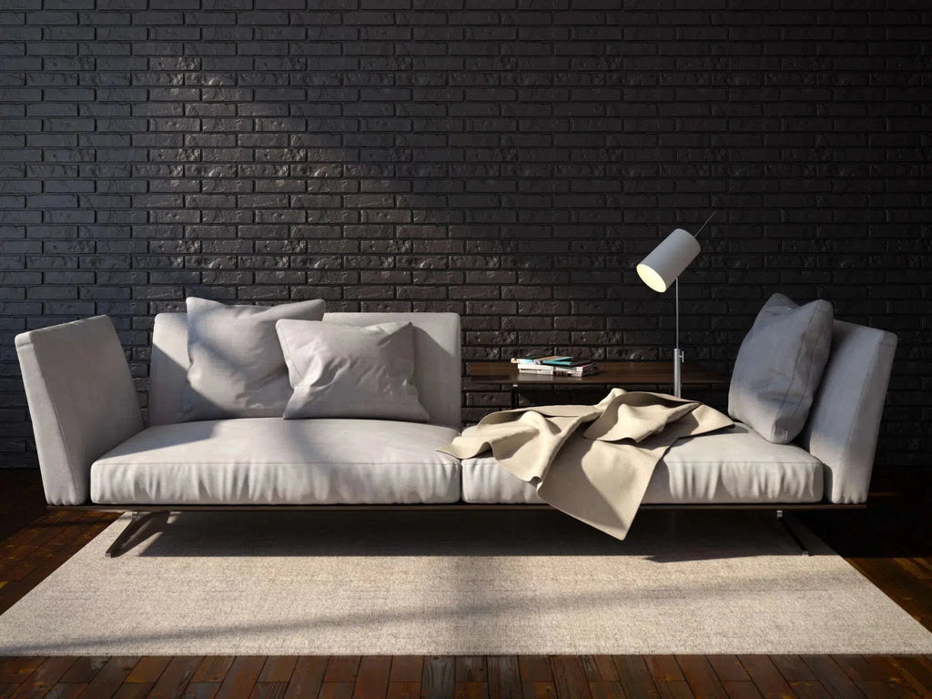 OLD BRICK Polystyrene Wall Art – 3D Decorative Panels grey colour accent wall living room interior DecorMania.eu