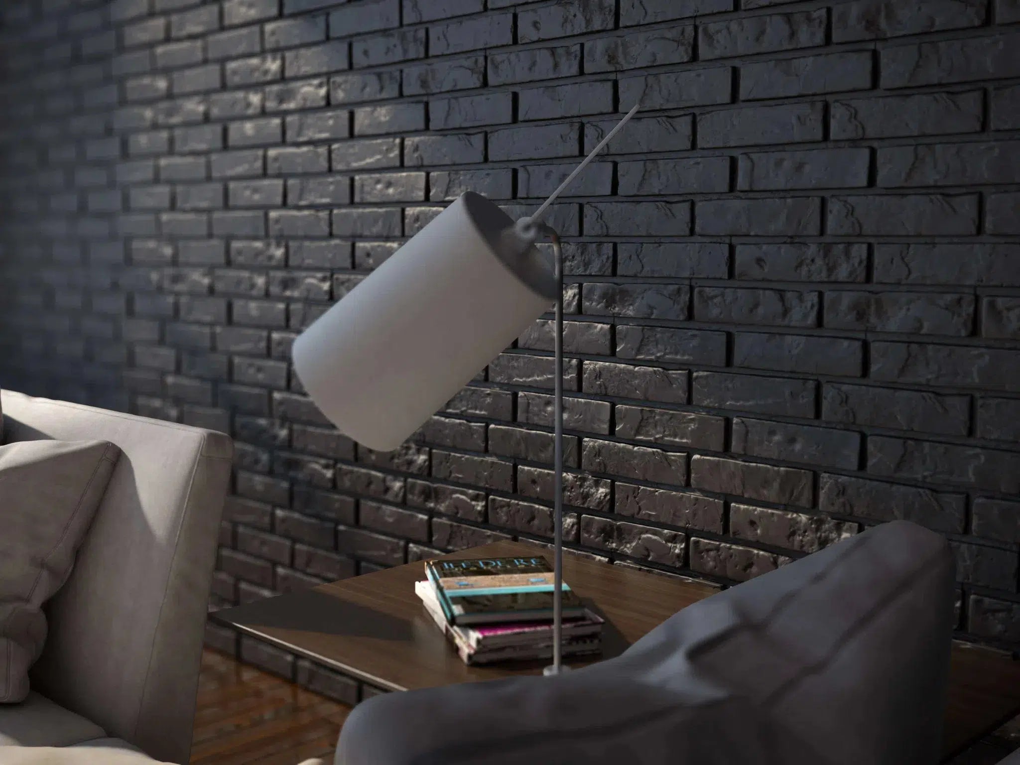 OLD BRICK Polystyrene Wall Art – 3D Decorative Panels grey colour interior DecorMania.eu