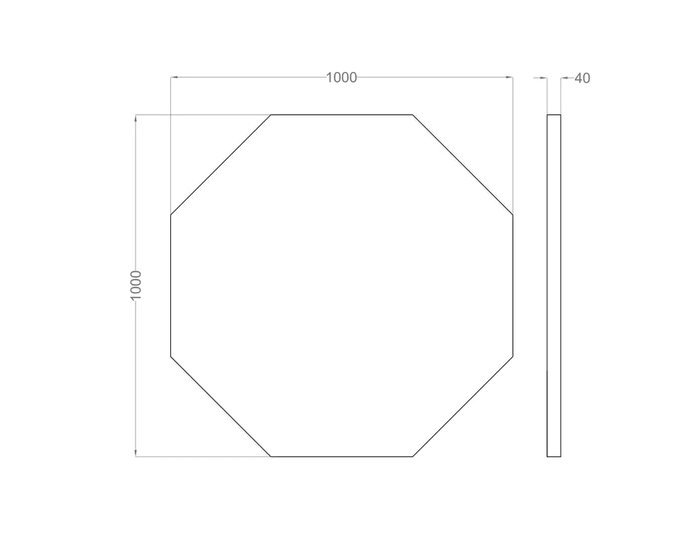 Octa AIR Acoustic Suspended Ceiling Panel dimensions Decormania.eu