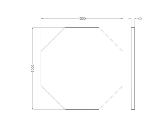 Octa AIR Acoustic Suspended Ceiling Panel dimensions Decormania.eu