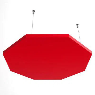 Octa AIR Acoustic Suspended Ceiling Panel red swatch on white background Decormania.eu