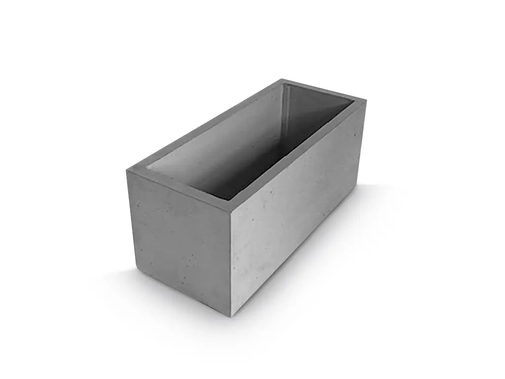 Outdoor Concrete Planters - Rectangle 50x120x50 cm on white background Decormania.eu