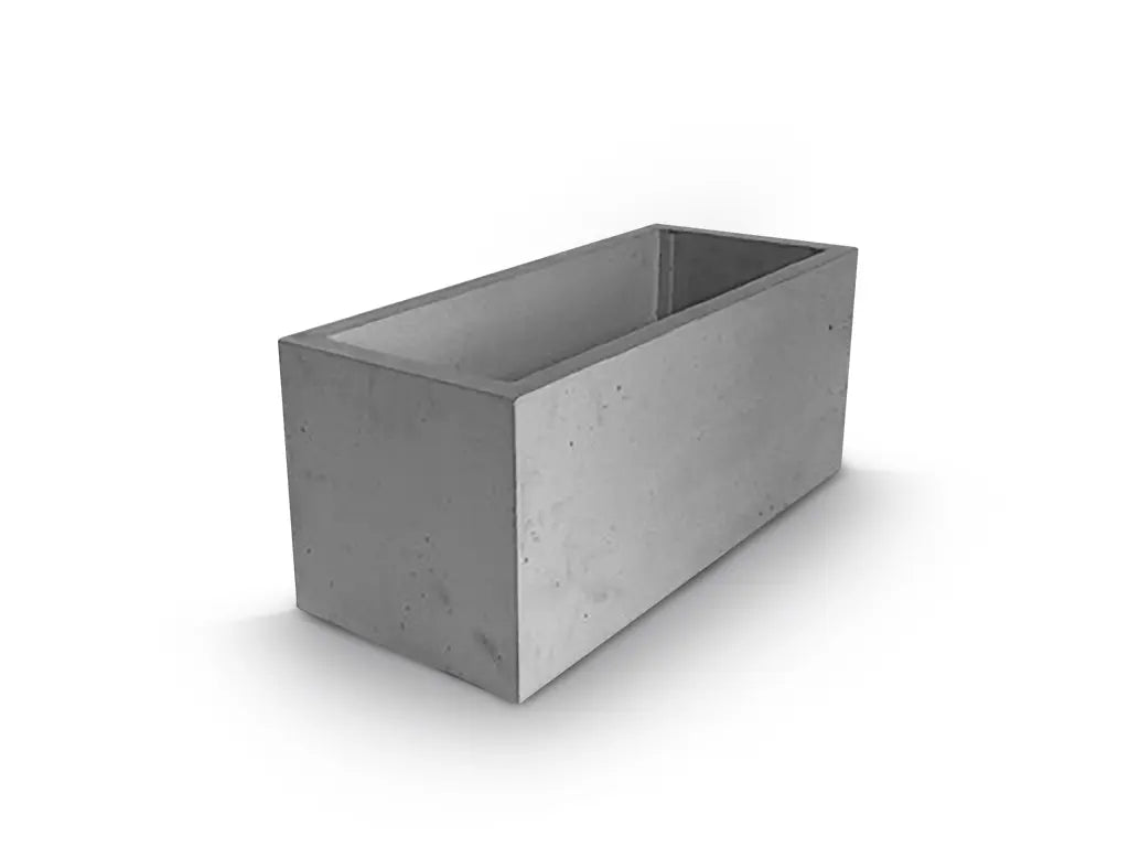 Outdoor Concrete Planters - Rectangle 50x120x50 cm on white background Decormania.eu