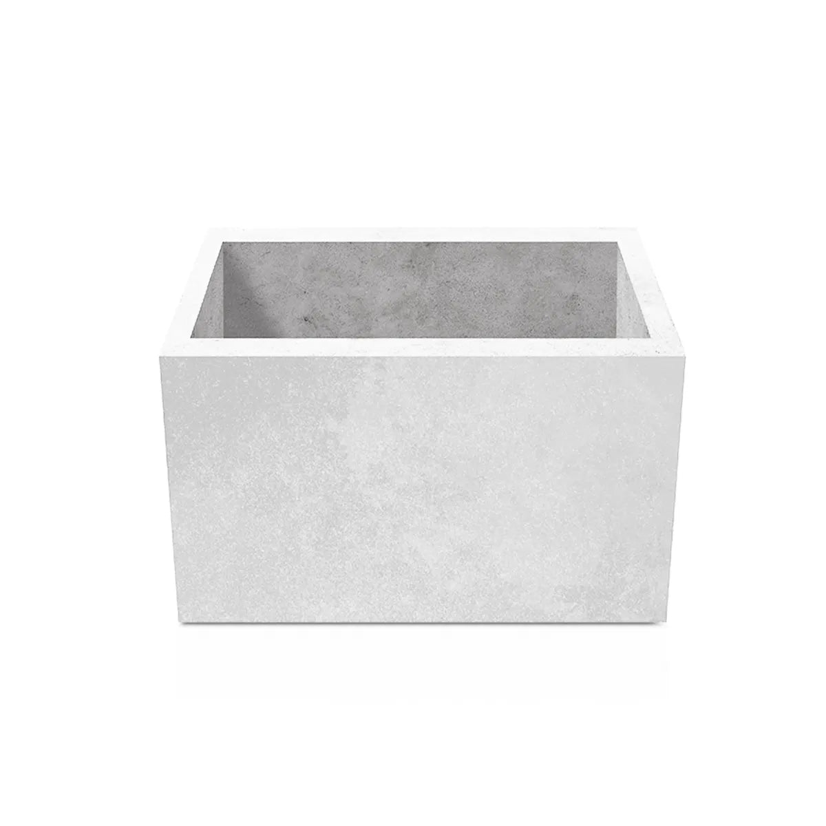 Outdoor Concrete Planters - Square 100x100x50 cm on white background Decormania.eu