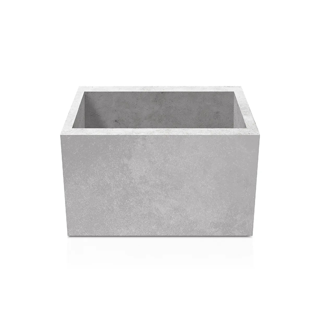 Outdoor Concrete Planters - Square 100x100x50 cm on white background Decormania.eu