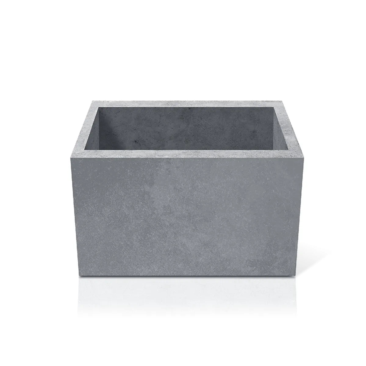 Outdoor Concrete Planters - Square 100x100x50 cm on white background Decormania.eu