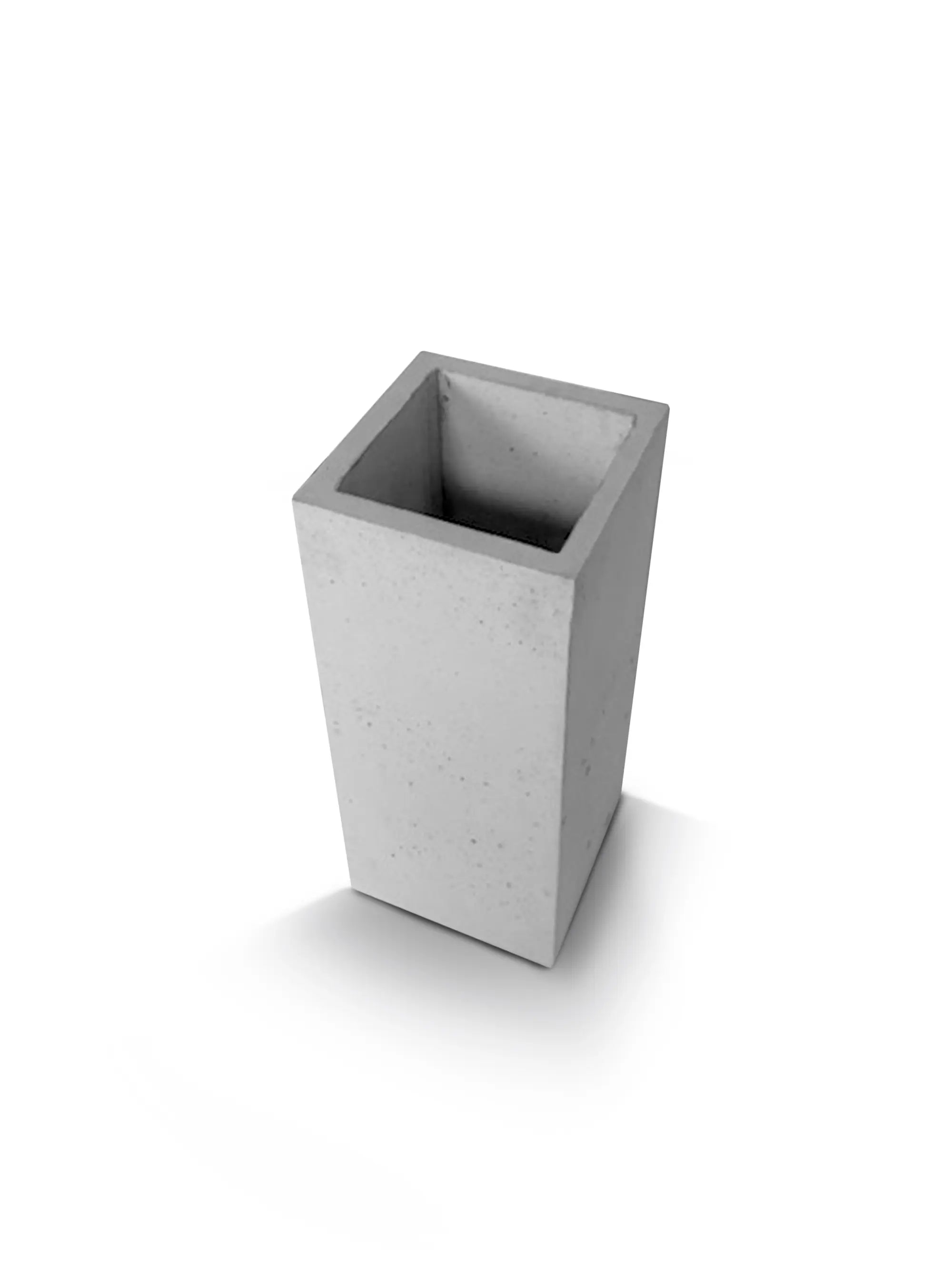 Outdoor Concrete Planters - Square 30x30x70 cm on white background Decormania.eu