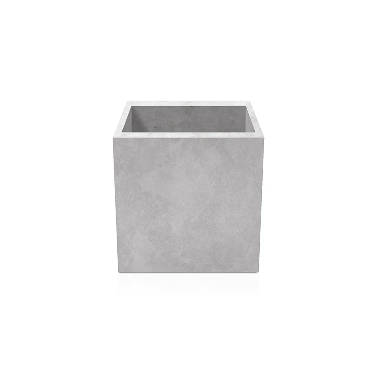 Outdoor Concrete Planters - Square 60x60x60 cm on white background Decormania.eu