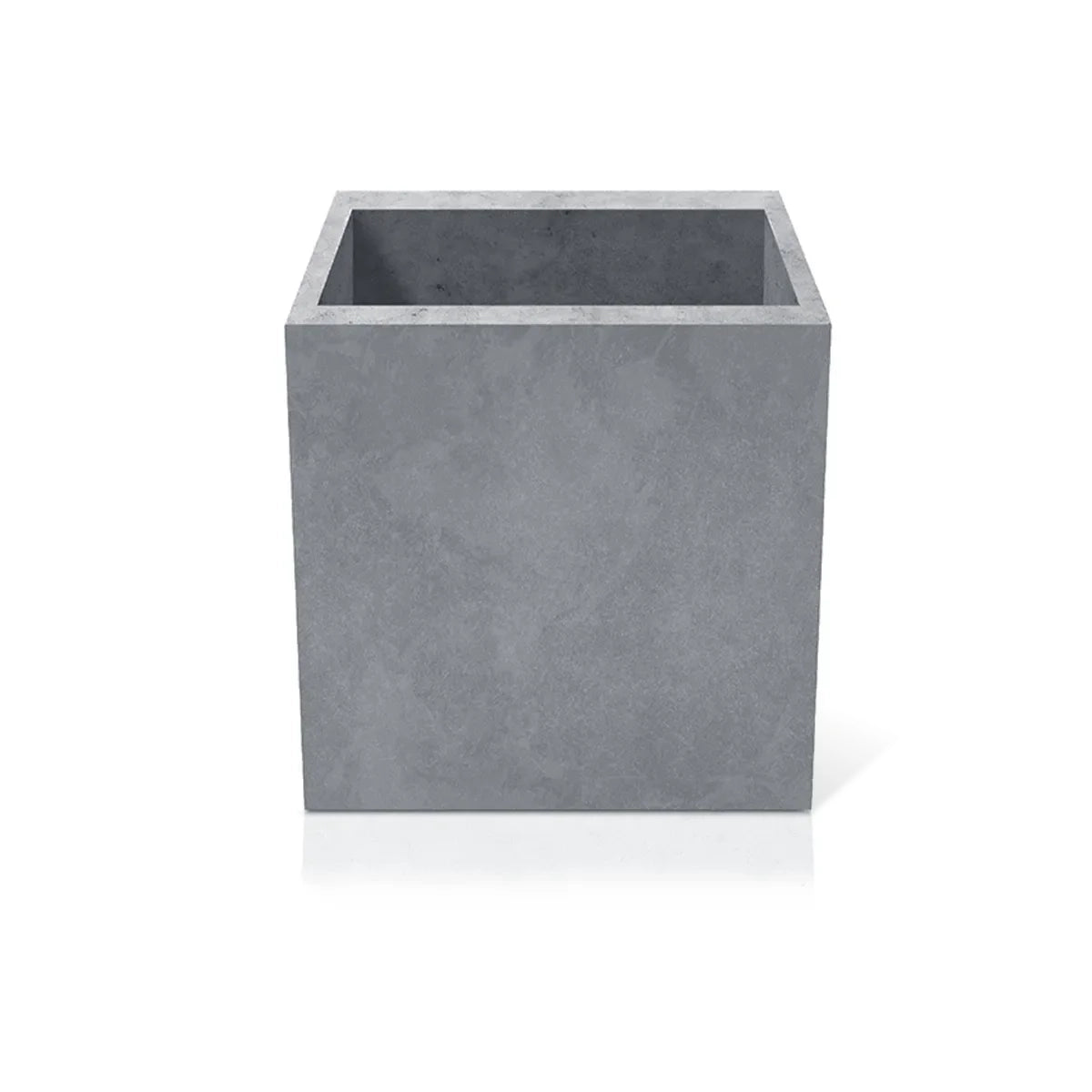 square concrete planter pots Outdoor Concrete Planters - Square 70x70x70 cm