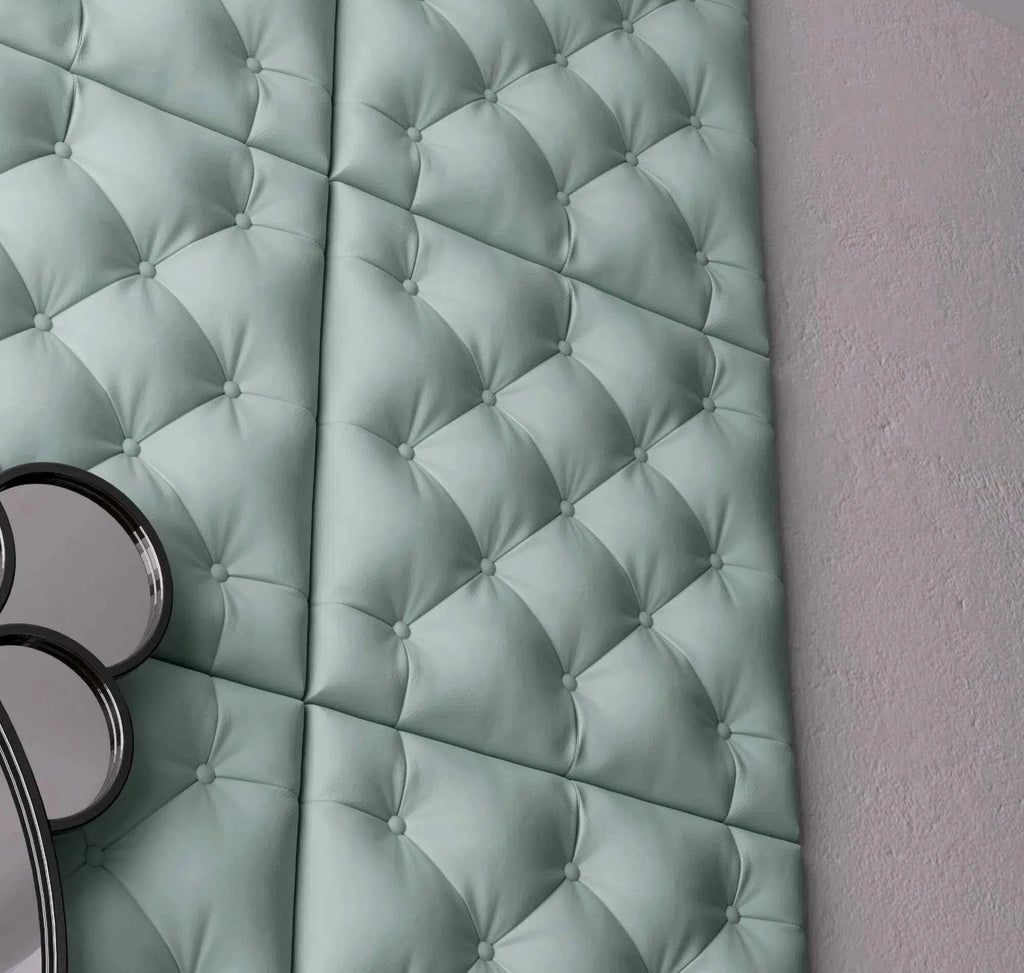 PILLOW Polystyrene Wall Art – 3D Decorative Panels mint colour panels with mirror DecorMania.eu