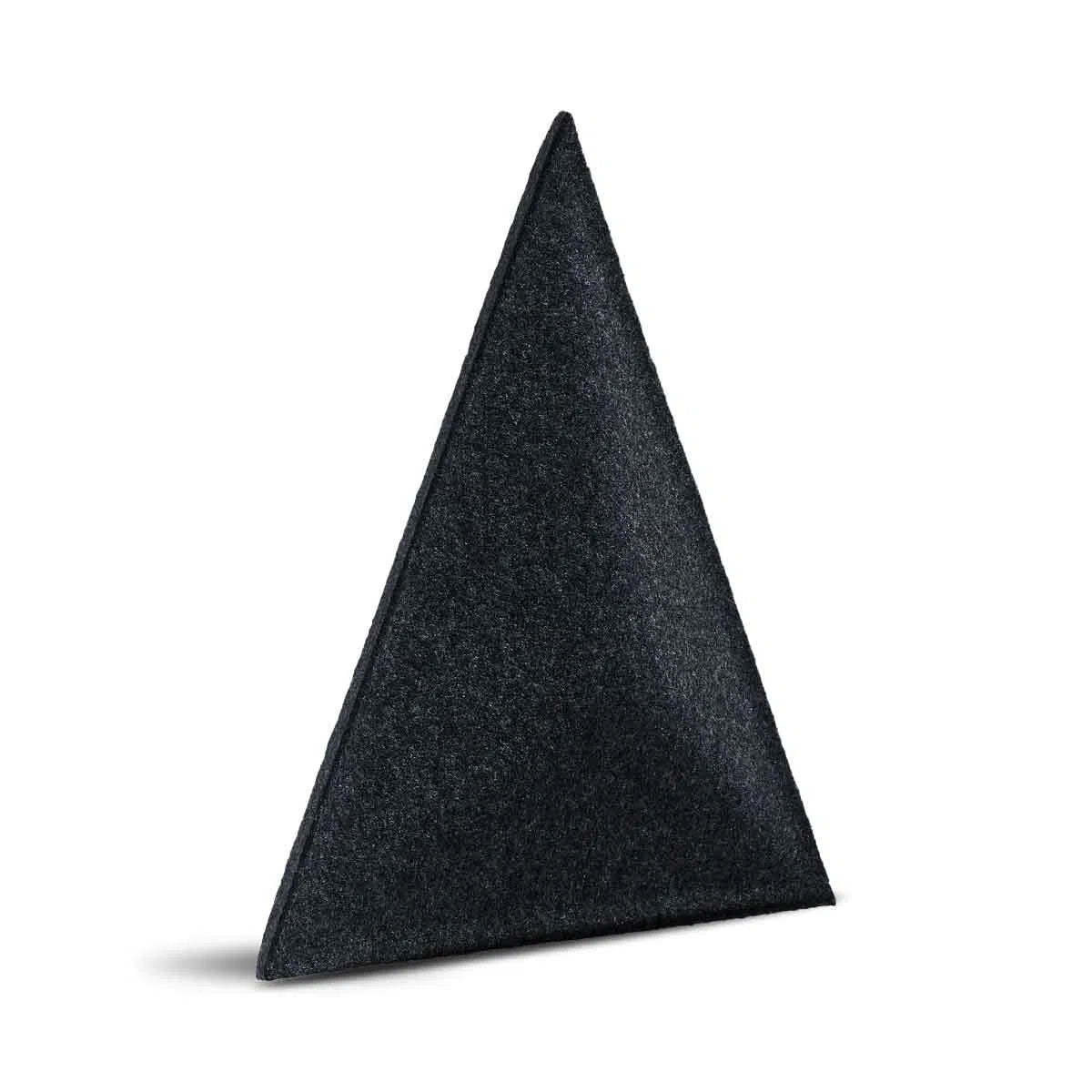 PYRAMID 3D Acoustic Felt Wall Panels BLACK on white background DecorMania.eu