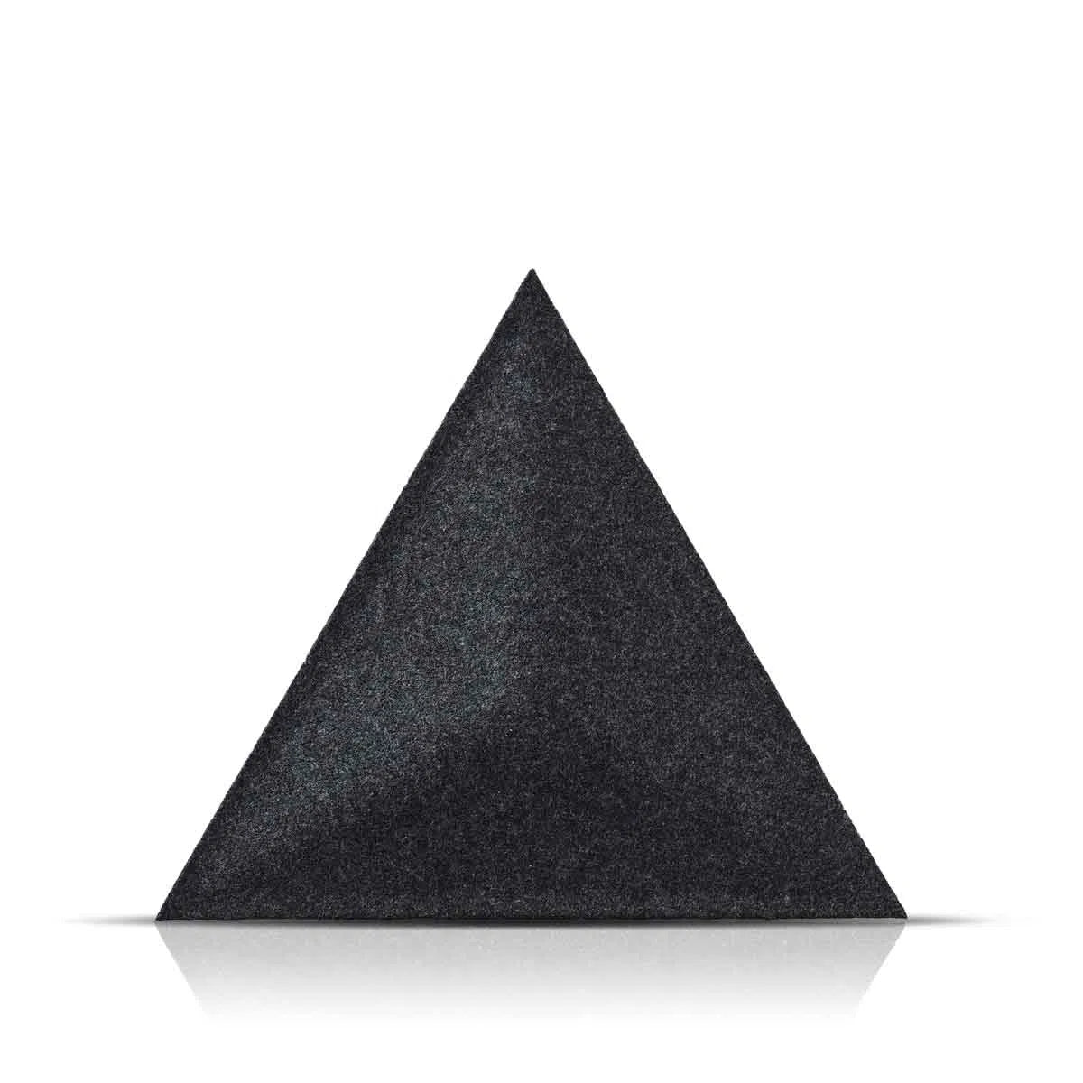 PYRAMID 3D Acoustic Felt Wall Panels BLACK on white backgrond DecorMania.eu
