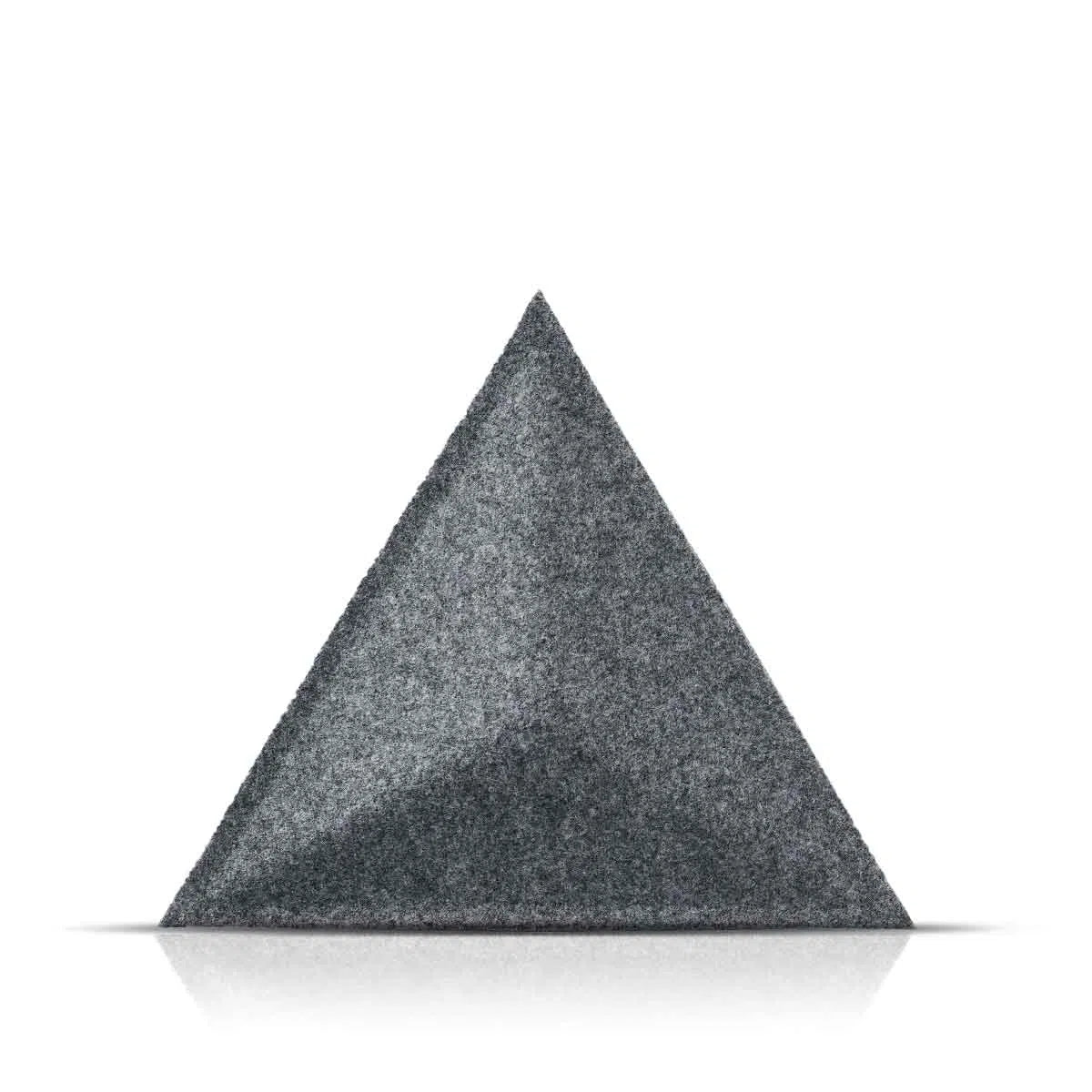PYRAMID 3D Acoustic Felt Wall Panels GREY on white background Decormania.eu