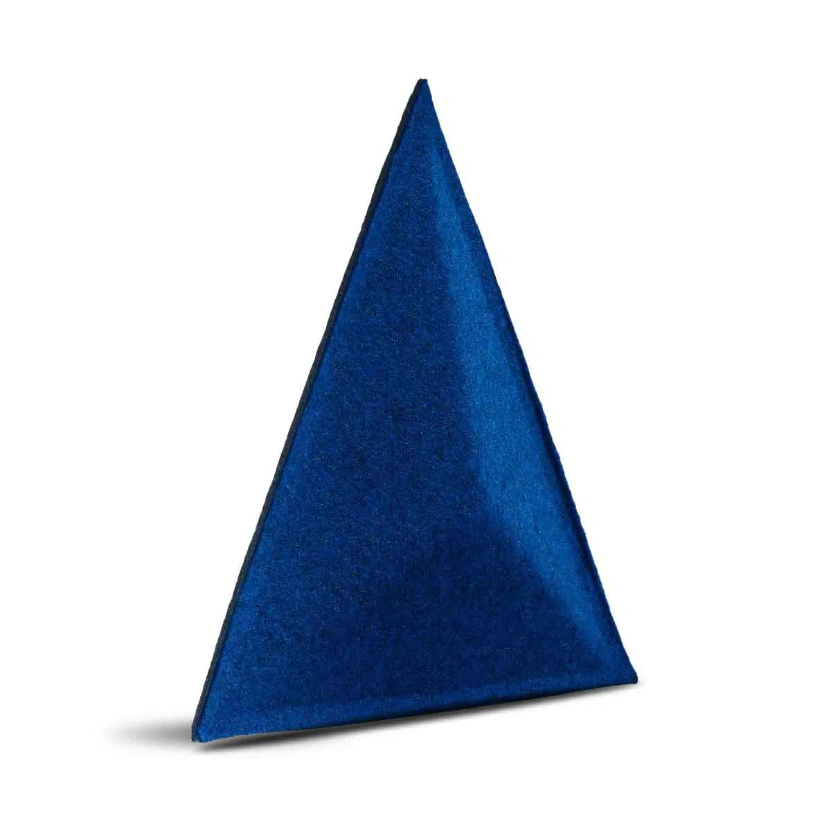 PYRAMID 3D Acoustic Felt Wall Panels INDIGO on white background DecorMania.eu