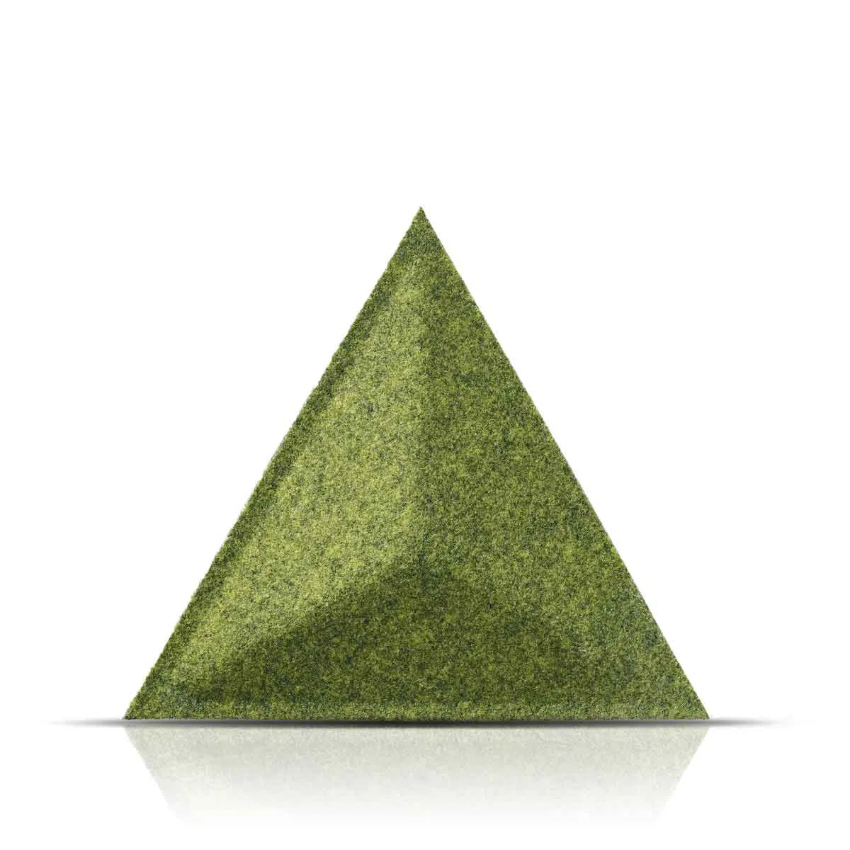 PYRAMID 3D Acoustic Felt Wall Panels OLIVE on white background DecorMania.eu