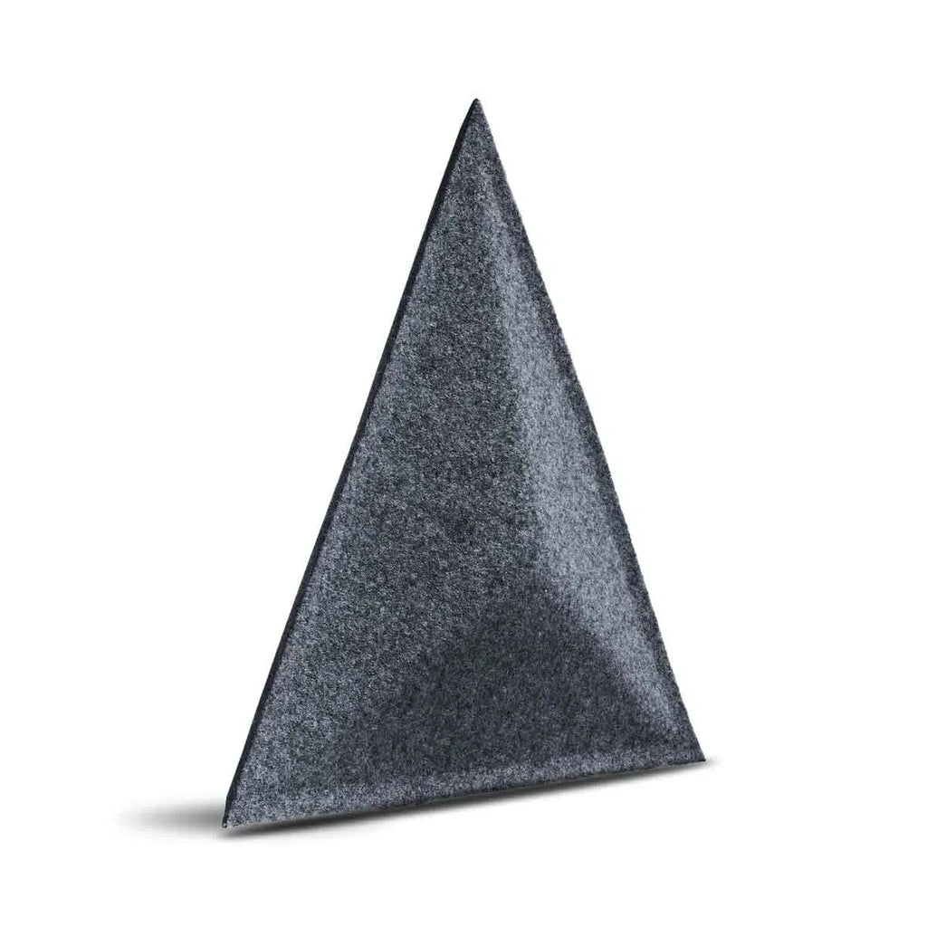 PYRAMID Acoustic 3D Felt Wall Panels GREY on white background Decormania.eu