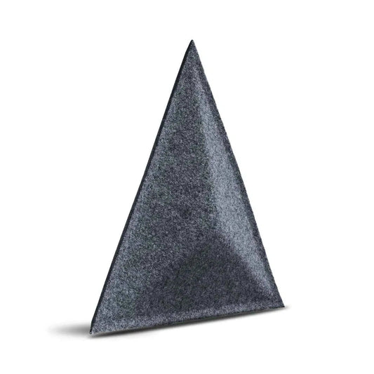 PYRAMID Acoustic 3D Felt Wall Panels GREY on white background Decormania.eu