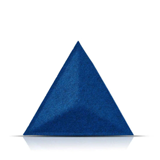 PYRAMID Acoustic 3D Felt Wall Panels INDIGO on white background DecorMania.eu