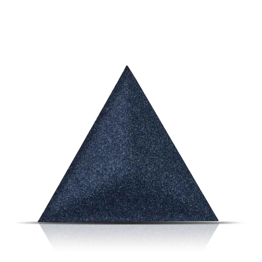 PYRAMID Acoustic 3D Felt Wall Panels NAVY on white background DecorMania.eu