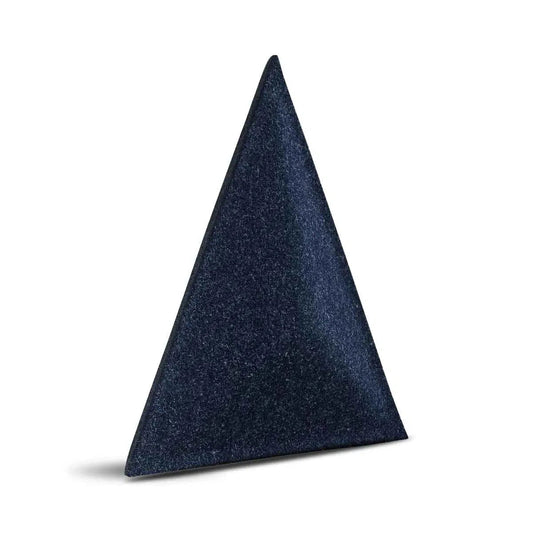 PYRAMID Acoustic 3D Felt Wall Panels NAVY on white background DecorMania.eu