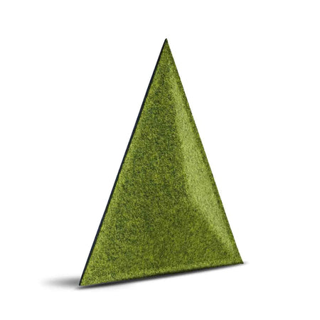 PYRAMID Acoustic 3D Felt Wall Panels OLIVE on white background DecorMania.eu