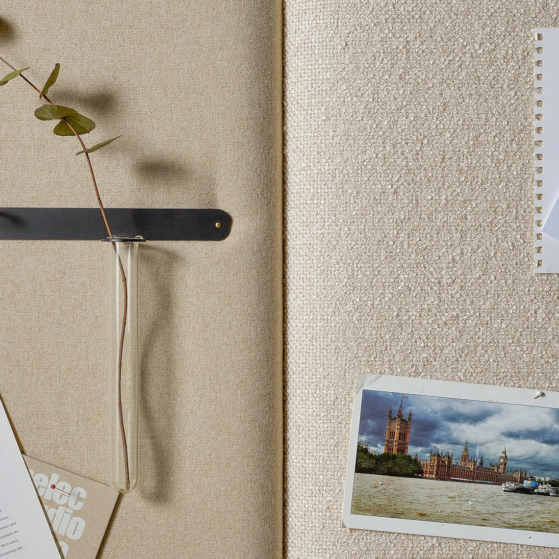 Padded Wall Boards Accessories - Decorative Strip 2 closeup on textures Black Docormania.eu