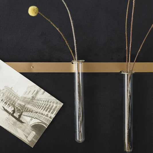Padded Wall Boards Accessories - Decorative Strip 2 Gold closeup on black panel Docormania.eu