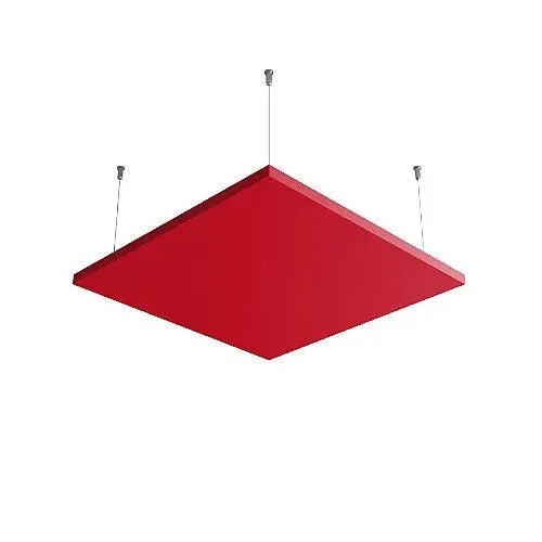 Pixel AIR Acoustic Suspended Ceiling Panel red on white background DecorMania.eu
