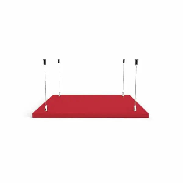 Pixel AIR Acoustic Suspended Ceiling Panel red on white background DecorMania.eu