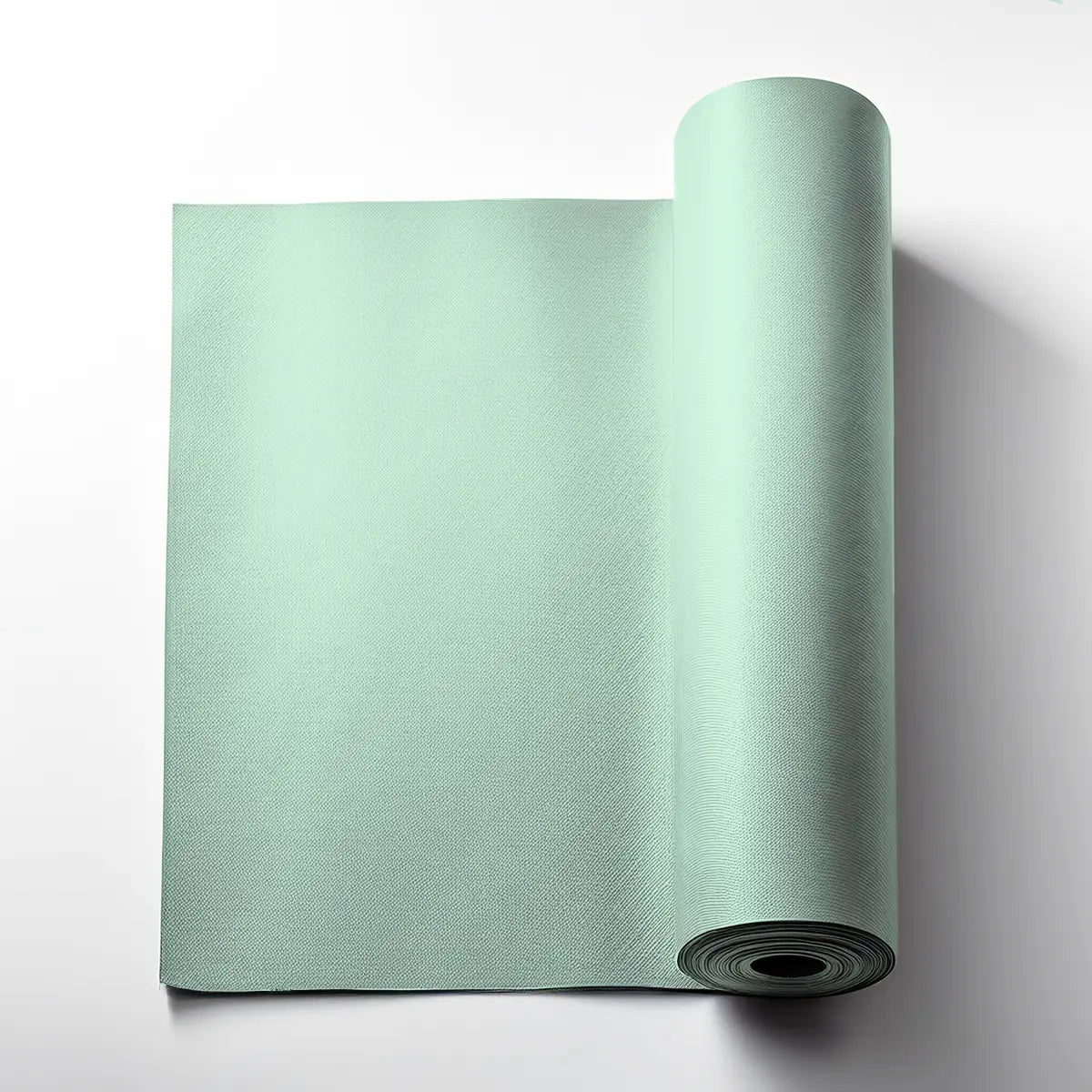 WINTER MINT Plain Acoustic Wallpaper - 90% Wool-fluffo-DecorMania-eu