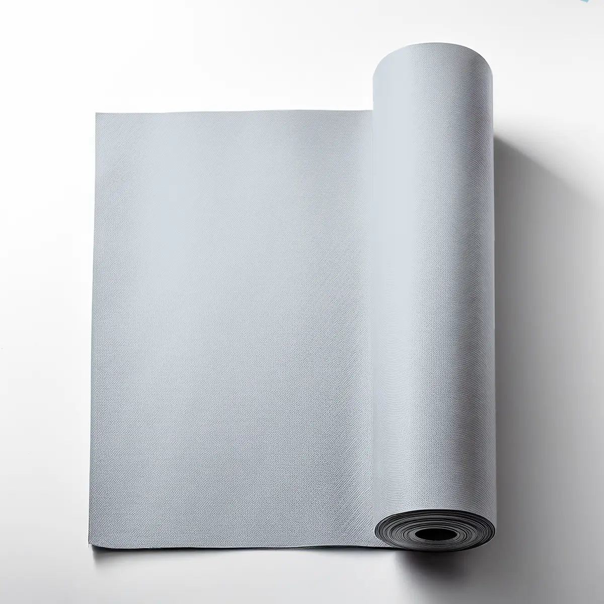 SILVER WHITE Plain Acoustic Wallpaper - 90% Wool-fluffo-DecorMania-eu