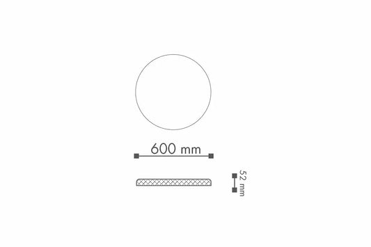 dimensions of R10 ARSTYL Ceiling Rose DecorMania.eu