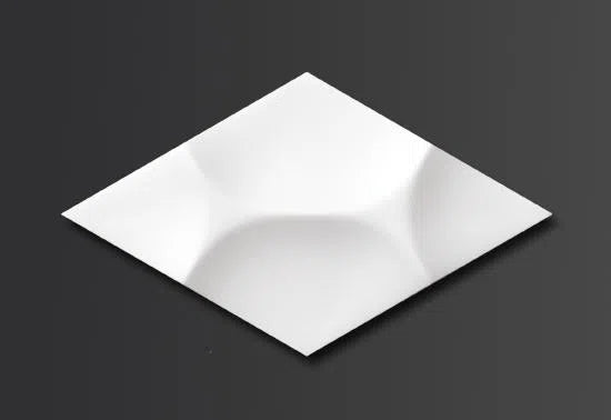 RAY 3D Polyurethane Wall Art Panel on dark grey background Decormania.eu