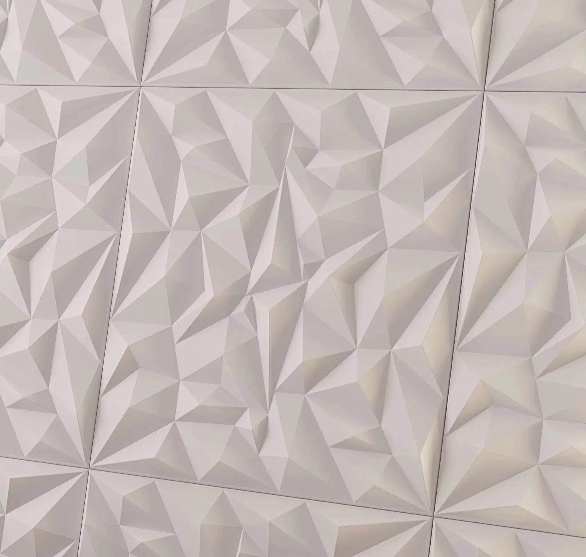 RHINESTONE Polystyrene Wall Art – 3D Decorative Panels white colour closeup DecorMania.eu