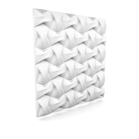 RIBBON Polystyrene Wall Art – 3D Decorative Panels on white colour background DecorMania.eu