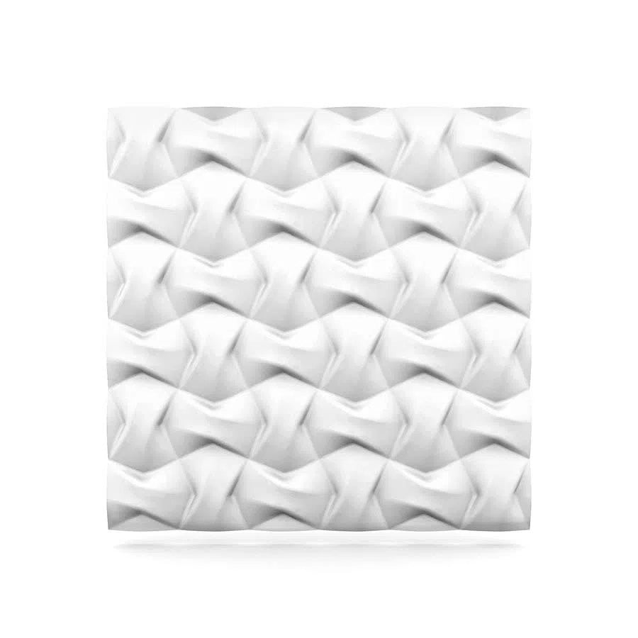 RIBBON Polystyrene Wall Art – 3D Decorative Panels on white colour background DecorMania.eu
