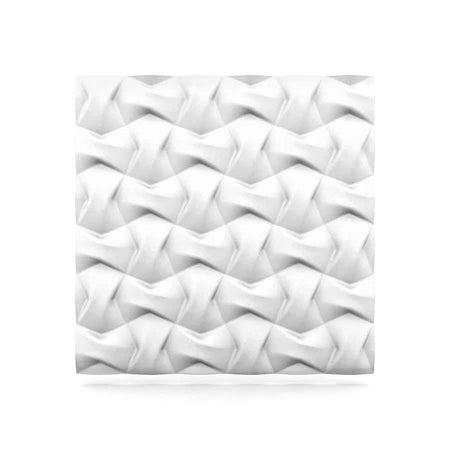 RIBBON Polystyrene Wall Art – 3D Decorative Panels on white colour background DecorMania.eu