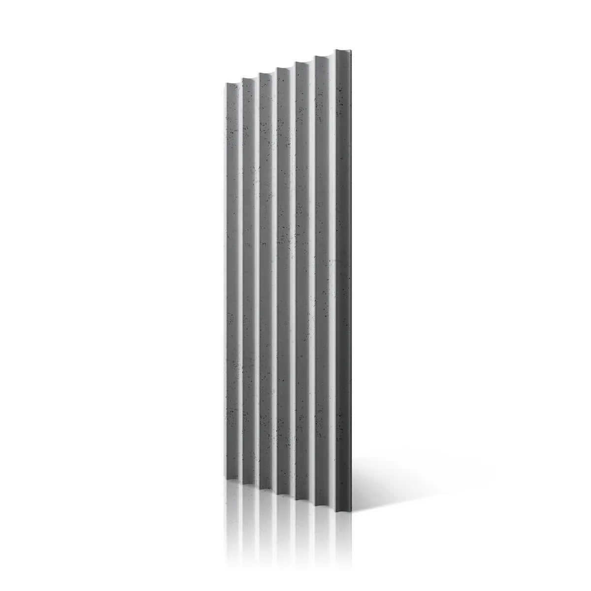 3D Concrete Wall Panel GROOVER S colour S50 on white background DecorMania.eu