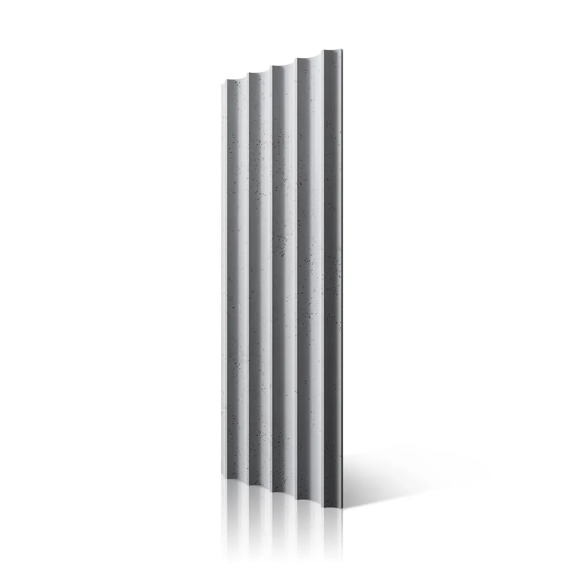 3D Concrete Wall Panel GROOVER S51 colour on white background Decormania.eu