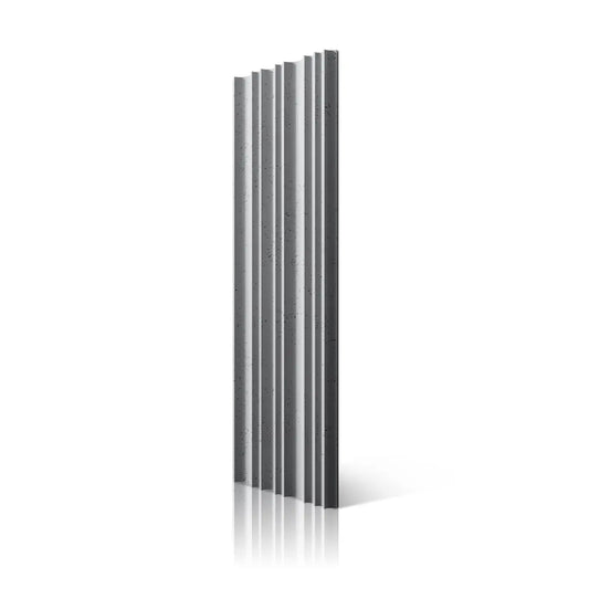 3D Concrete Wall Panel STRIPES colour on white background DecorMania.eu